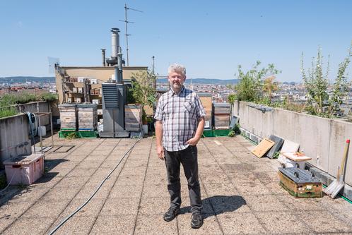 Beekeeper Matthias Kopetzky - Meidling, Vienna